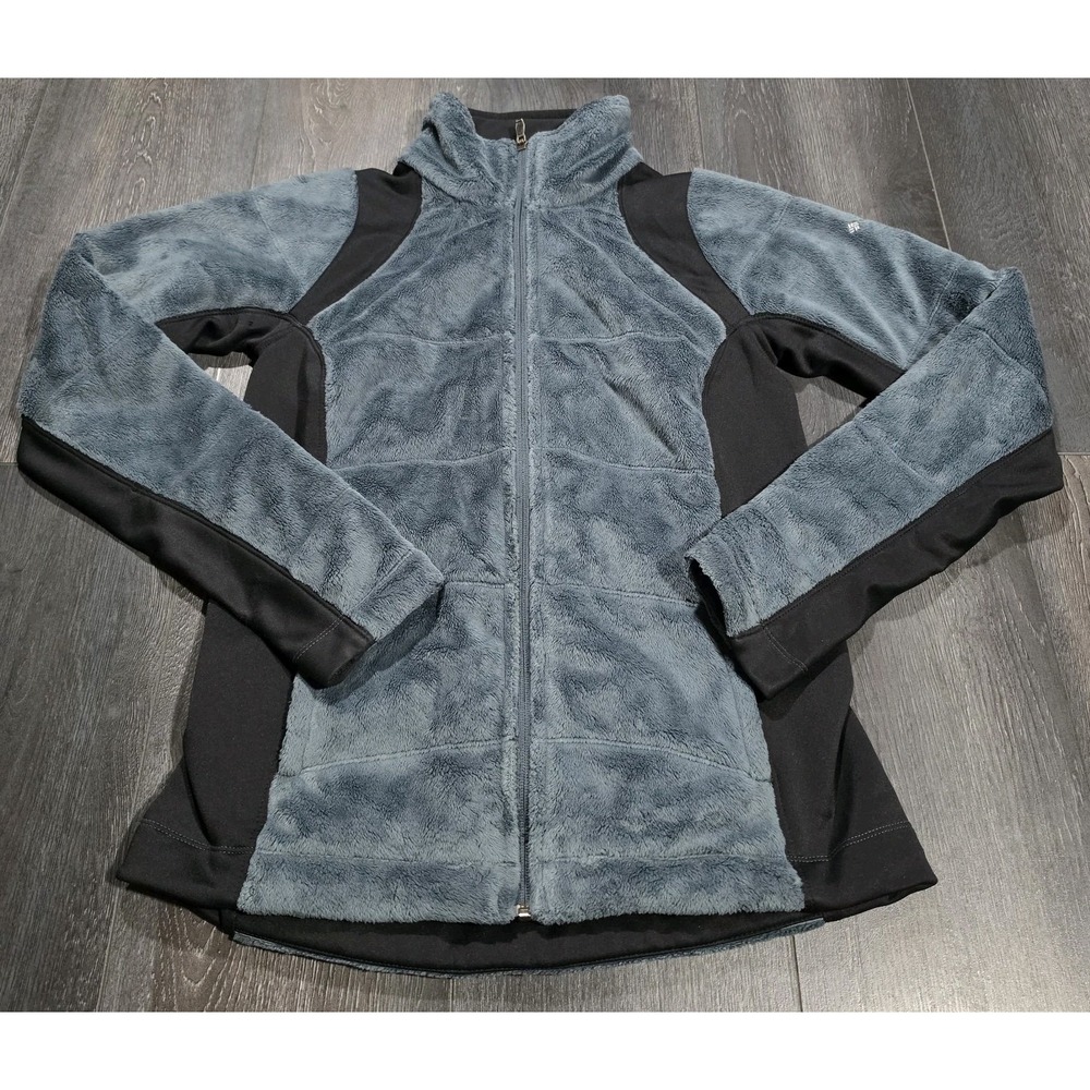 Columbia Lush Plush Omni Heat Fleece Jacket Women M Blue Outdoors Nature Hiking